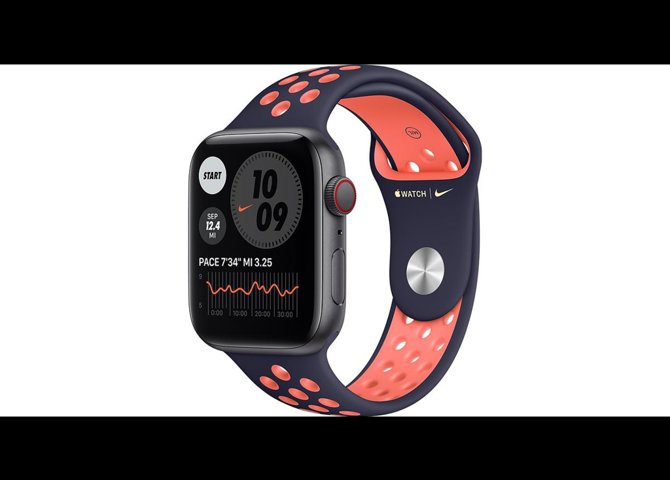 خرید اینترنتی ساعت هوشمند اپل مدل Apple Watch Series SE 40mm بدنه آلومینیوم بند نایک