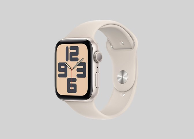 خرید آنلاین ساعت هوشمند اپل مدل 2023 Apple watch S9 (سایز 44 میلیمتری استارلایت)