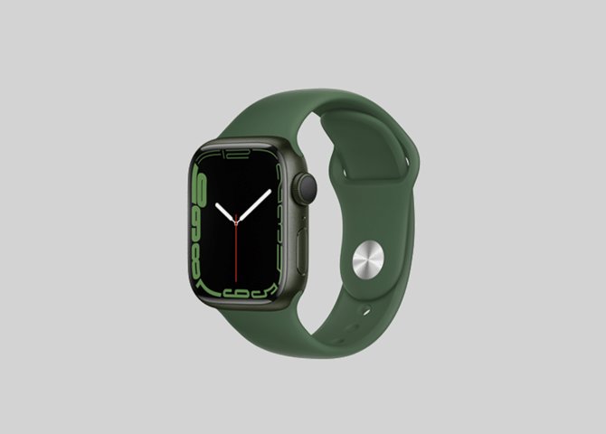 خرید آنلاین ساعت هوشمند اپل مدل Apple Watch S7 آلومینیوم سبز با بند اسپورت سبز