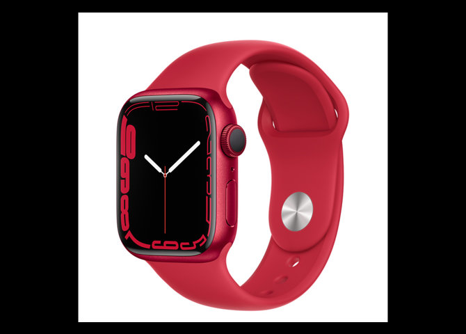 خرید آنلاین ساعت هوشمند اپل مدل Apple Watch S7 آلومینیوم با بند سیلیکونی قرمز (RED)