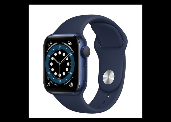 خرید آنلاین ساعت هوشمند اپل مدل Apple watch S6 آلومینیوم با بند سیلیکونی – آبی